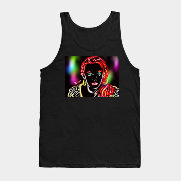 Neon Muriel Tank Top by The Miseducation of David and Gary